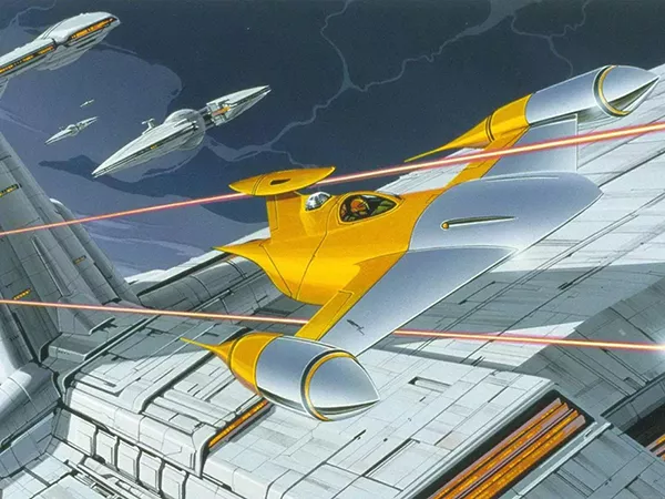 Naboo Fighters N1 - Star Wars - Ilustração de Doug Ching