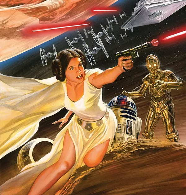 Princesa Leia - Star Wars - Ilustração de Alex Ross
