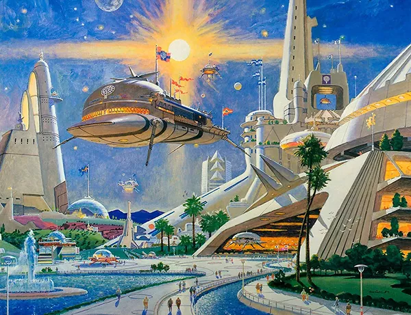 Megapolis - Ilustração de Robert McCall