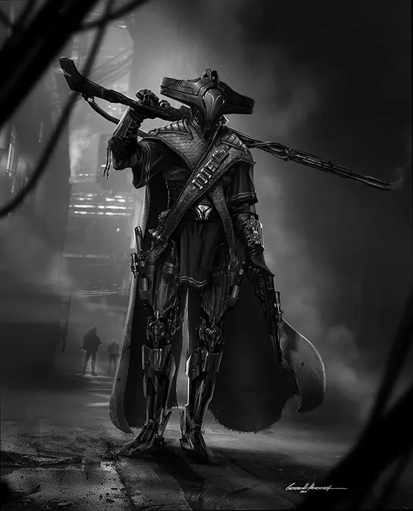 Caçador de Recompensas - Ilustração de Gus Mendonça