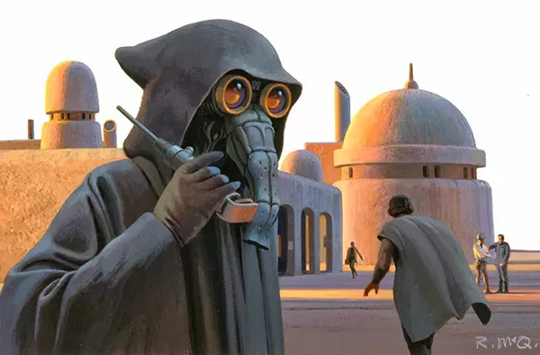 Espião - Star Wars - Ilustração de Ralph McQuarrie