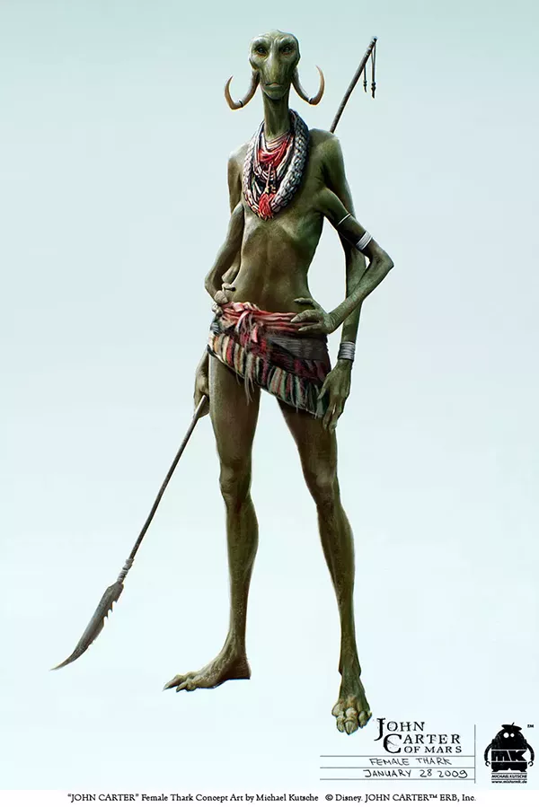 Tark - John Carter de Marte - Ilustração de Michael Kutsche