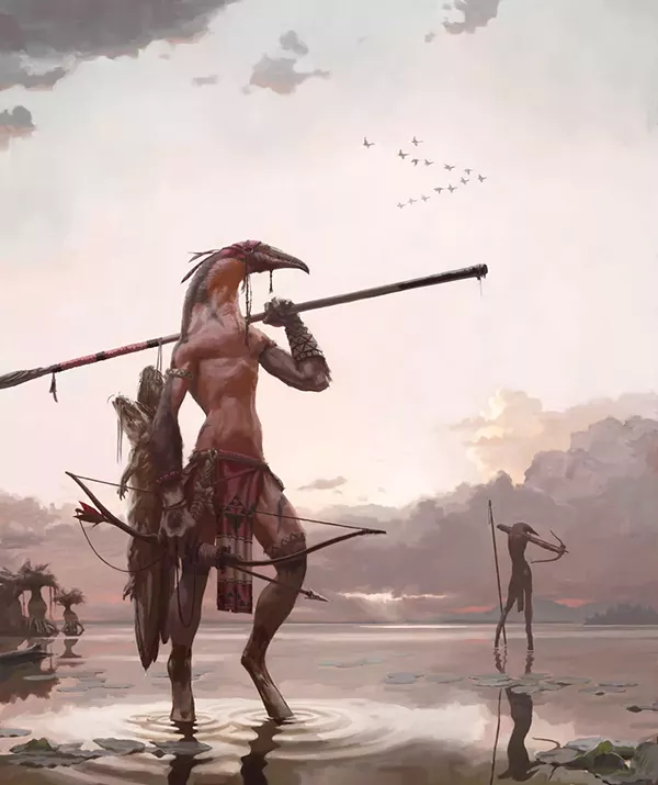 Pescadores - Ilustração de Tom Simpson