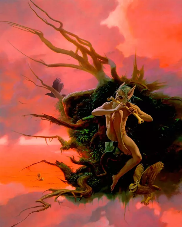 O Fauno - Ilustração de Michael Whelan
