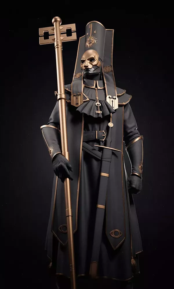 Sacerdote do Reino dos Mortos - Ilustração de Roman Kizima
