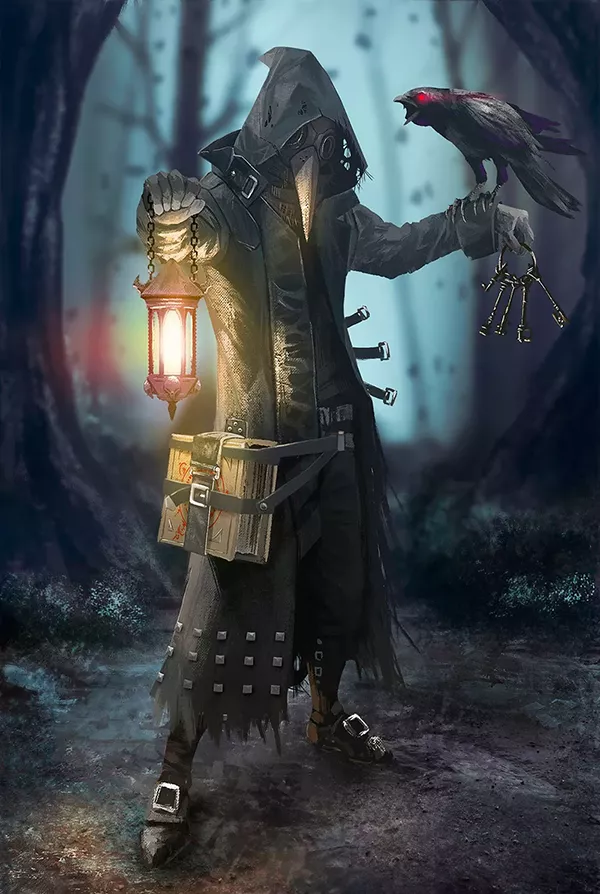 Plague Doctor - Ilustração de Hector Pohl
