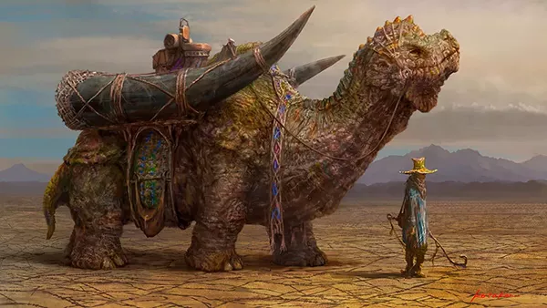 Viajante do Deserto - Ilustração de Kotakan, aka Kou Takano