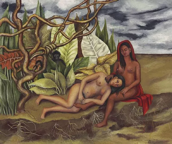 Nudez na Floresta (1939) - Pintura de Frida Kahlo