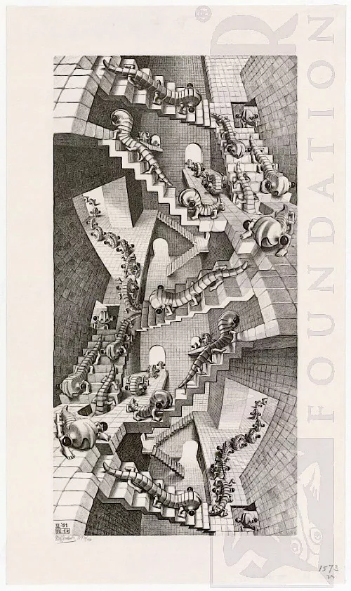 Casa de Escadas (1951) - Litogravura - M. C. Escher
