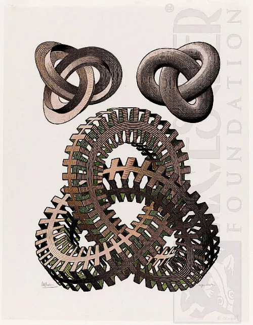 Nós (1965) - Xilogravura - M. C. Escher