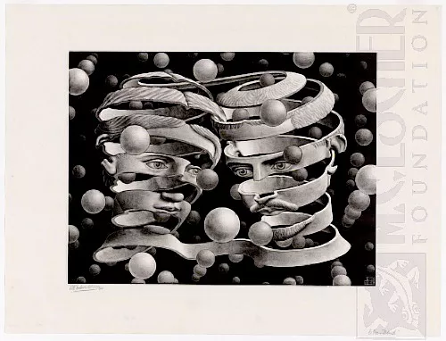 Vínculo e União (1956) - Litogravura - M. C. Escher