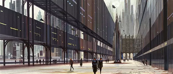 star wars ralph mcquarrie coruscant imperial city