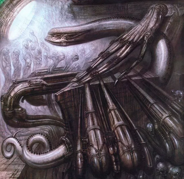 hrgiger alien ilustracao