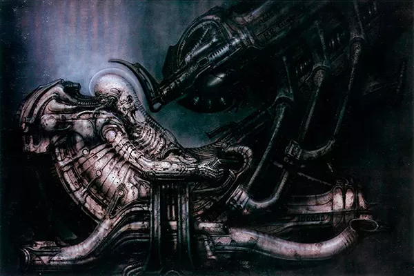 hrgiger alien ilustracao