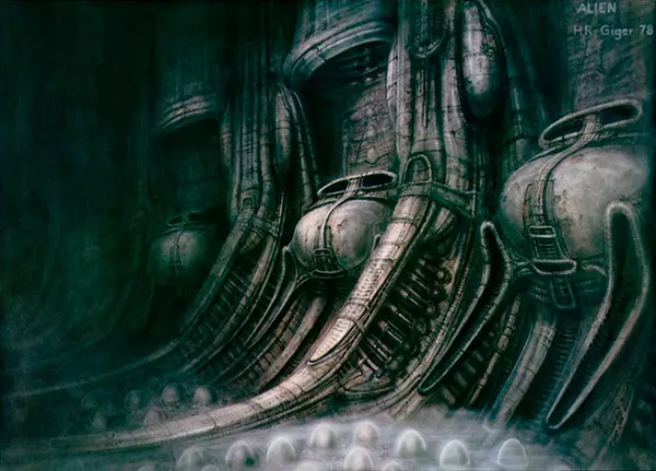 hrgiger alien ilustracao