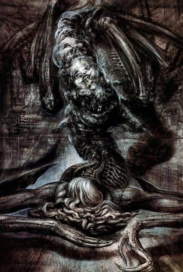 hrgiger alien ilustracao