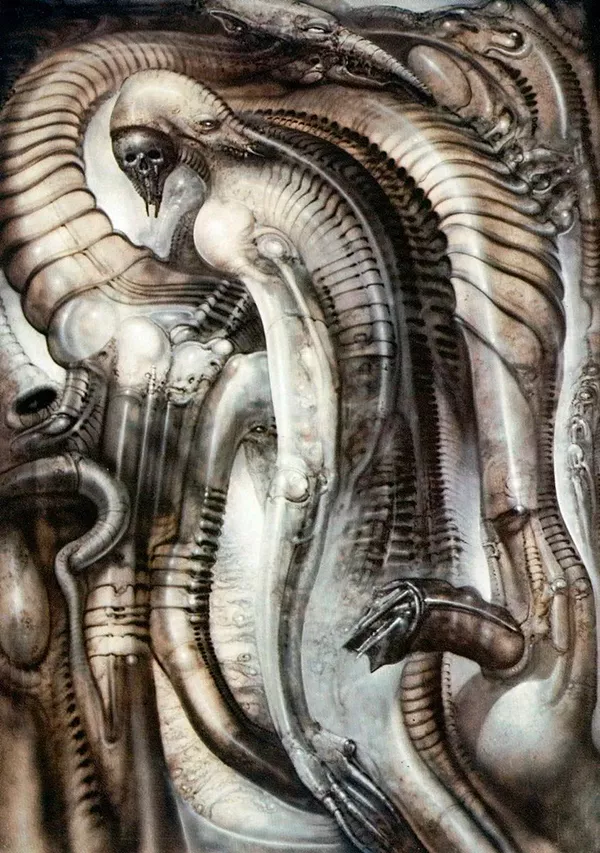 hrgiger alien ilustracao