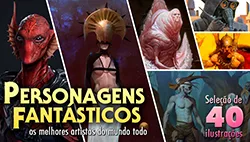 Personagens Fantásticos - 40 Ilustrações para Inspirar sua Imaginação